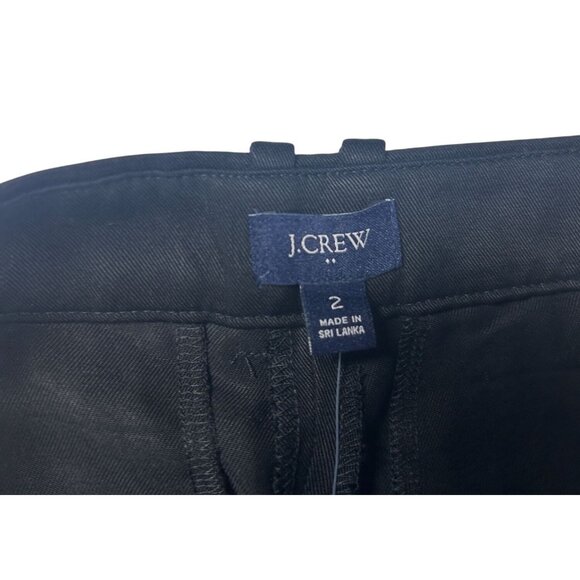 J. Crew Dress Pants Women's Size 2 Black Wool Blend NEW - Picture 3 of 9